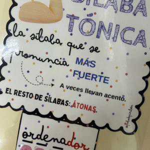 CARTEL SÍLABA TÓNICA