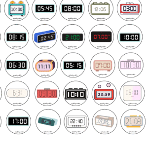CÍRCULOS RULETA RELOJES DIGITALES