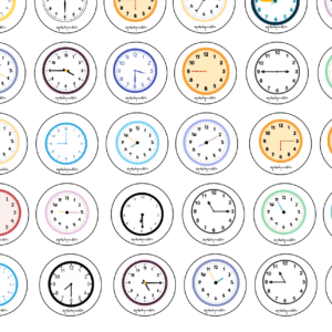 CÍRCULOS RULETA RELOJES ANALÓGICOS