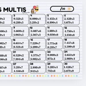 RETOS MATES MULTIS 1 CIFRA