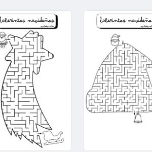 LABERINTOS NAVIDEÑOS