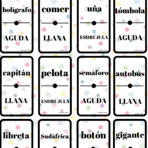 DOMINÓ AGUDAS, LLANAS Y ESDRÚJULAS