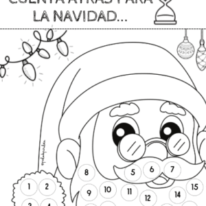 CALENDARIO CUENTA ATRÁS NAVIDAD PAPÁ NOEL
