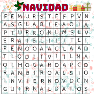 SOPA DE LETRAS NAVIDAD
