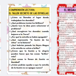 COMPRENSIONES LECTORAS NAVIDEÑAS