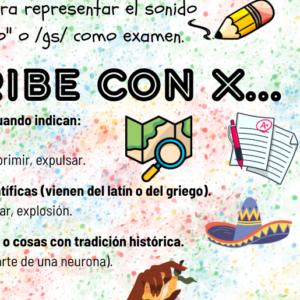 HOJA RESUMEN USO DE LA X