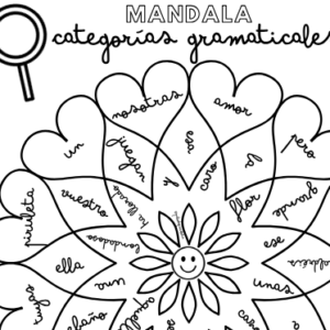 MANDALA CATEGORÍAS GRAMATICALES
