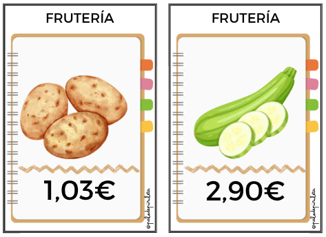 TARJETAS TIENDAS FRUTERÍA