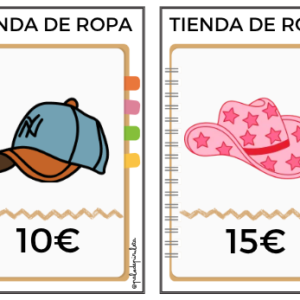 TARJETAS TIENDAS TIENDA DE ROPA
