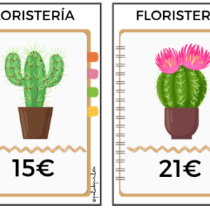 TARJETAS TIENDAS FLORISTERÍA